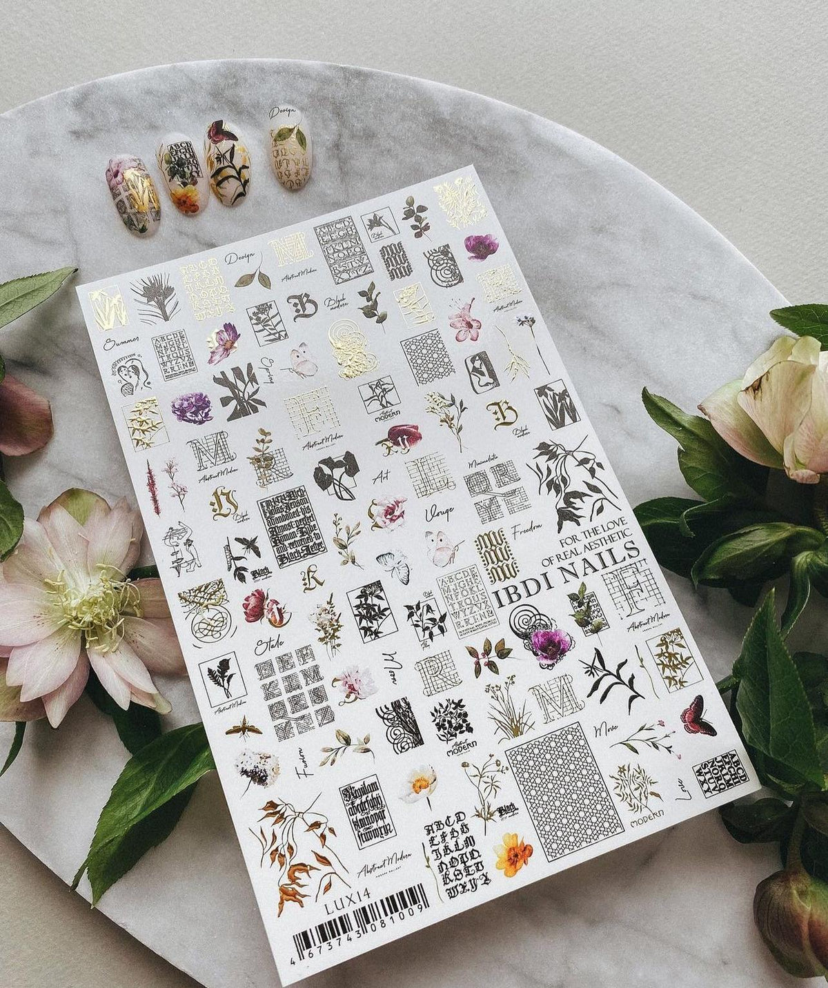 IBDI NAILS Spring Flowers Nail Art Sticker - 04