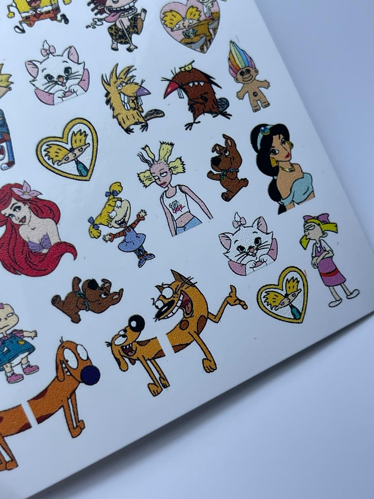 SN Slider 184 - Cartoon Nostalgia Nail Art Sticker