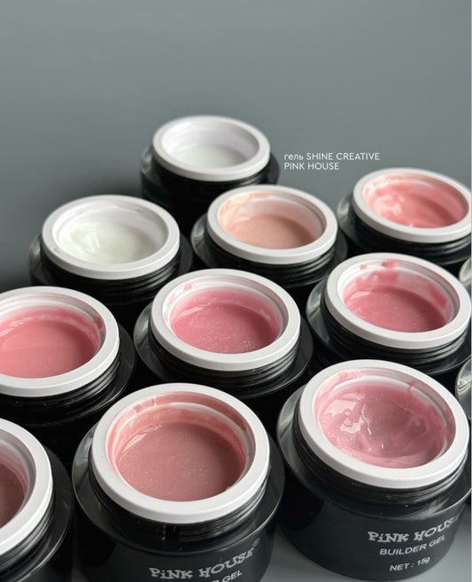 BUILDER GEL CREATIVE SPARKLE COLLECTION Pink House
