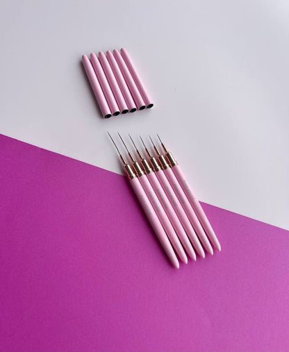 LINER BRUSH BUNDLE — FULL SET Pink House