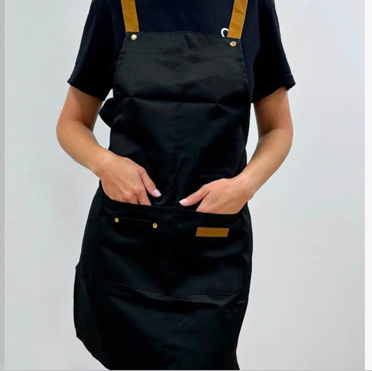 PROFESSIONAL APRON FOR WORK BLACK