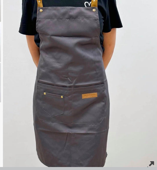 PROFESSIONAL APRON FOR WORK GREY