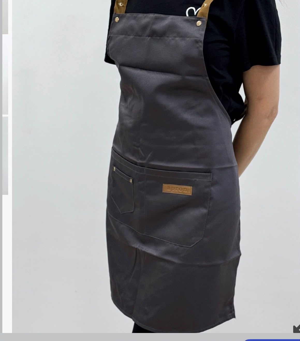 PROFESSIONAL APRON FOR WORK GREY