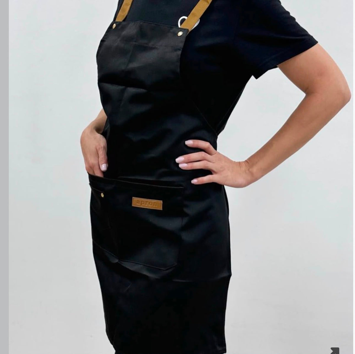 PROFESSIONAL APRON FOR WORK BLACK