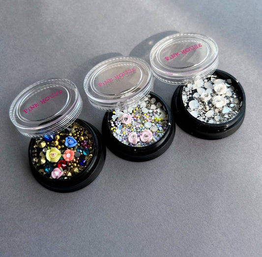 Nail Art Decoration Mix Set Pink House