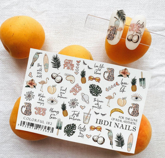 IBDI NAILS Spring Flowers Nail Art Sticker - 06
