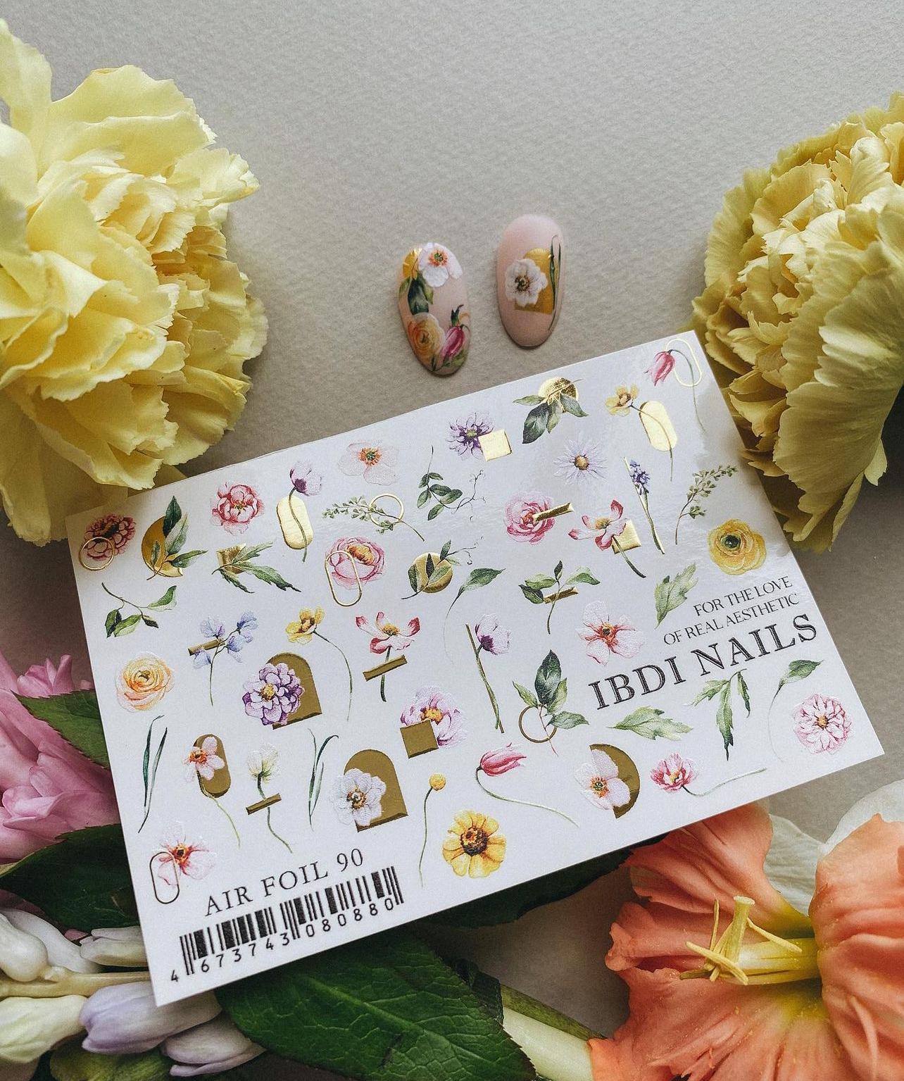 IBDI NAILS Spring Flowers Nail Art Sticker - 02