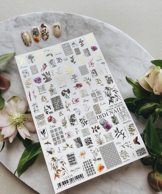 IBDI NAILS Spring Flowers Nail Art Sticker - 04