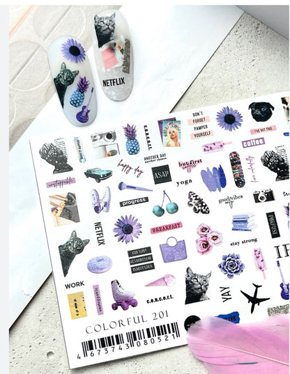 IBDI NAILS Spring Flowers Nail Art Sticker - 17