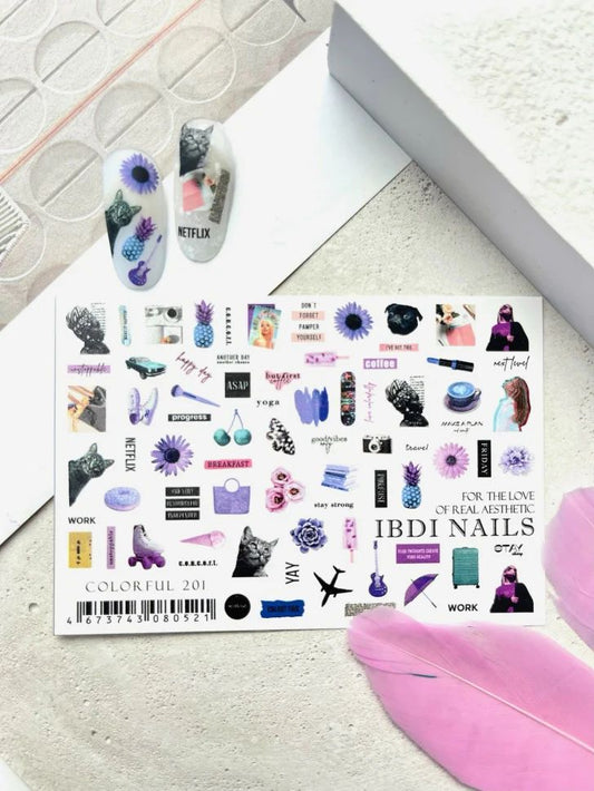 IBDI NAILS Spring Flowers Nail Art Sticker - 17
