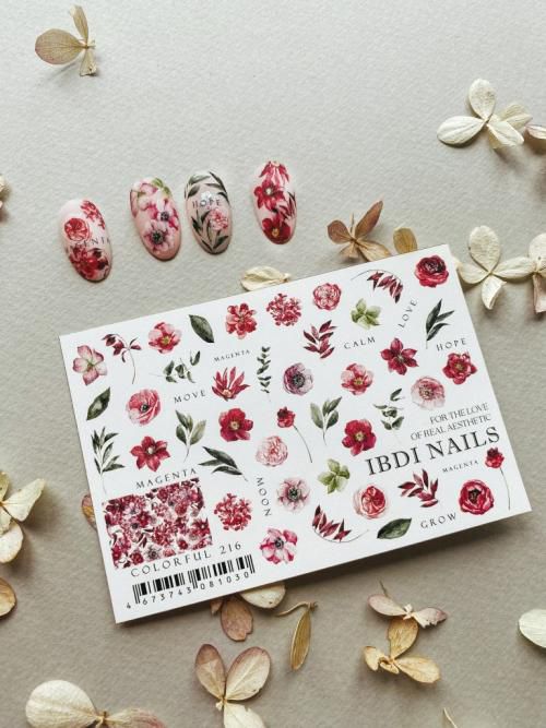 IBDI NAILS Spring Flowers Nail Art Sticker - 18