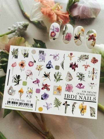 IBDI NAILS Spring Flowers Nail Art Sticker - 19