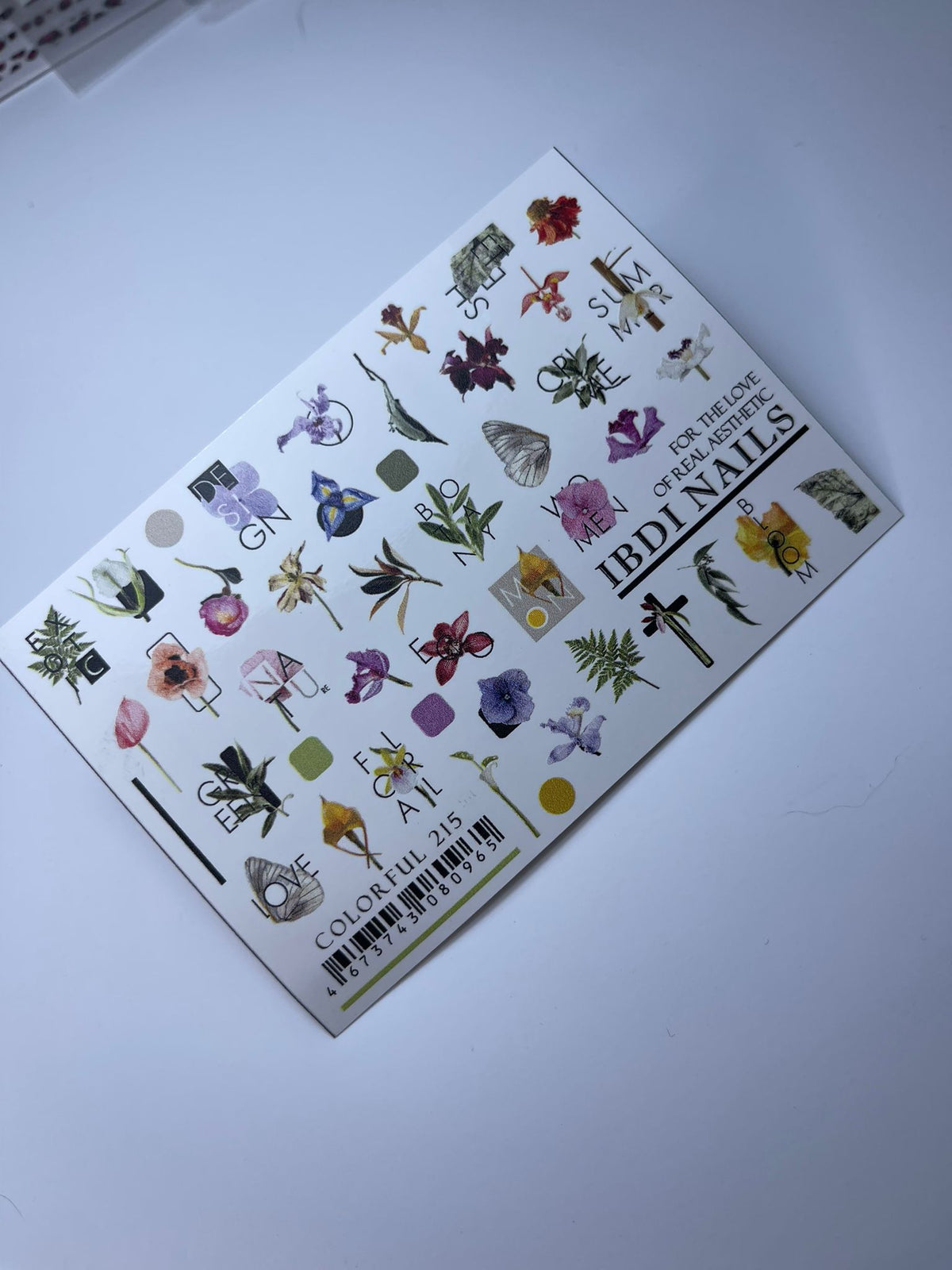 IBDI NAILS Spring Flowers Nail Art Sticker - 19