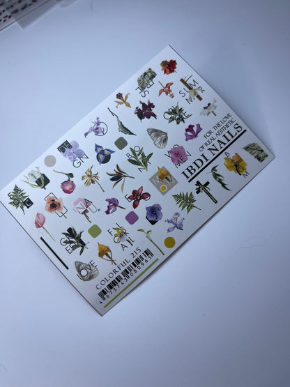 IBDI NAILS Spring Flowers Nail Art Sticker - 19