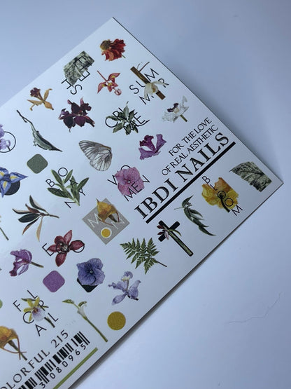 IBDI NAILS Spring Flowers Nail Art Sticker - 19