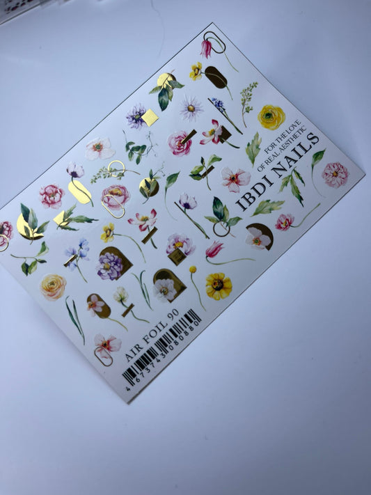 IBDI NAILS Spring Flowers Nail Art Sticker - 25