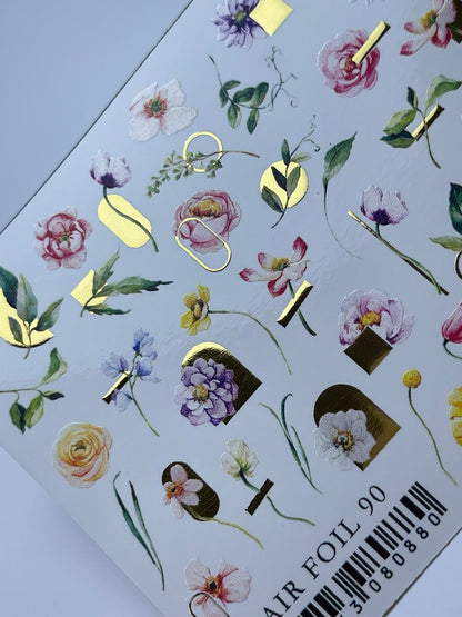 IBDI NAILS Spring Flowers Nail Art Sticker - 25