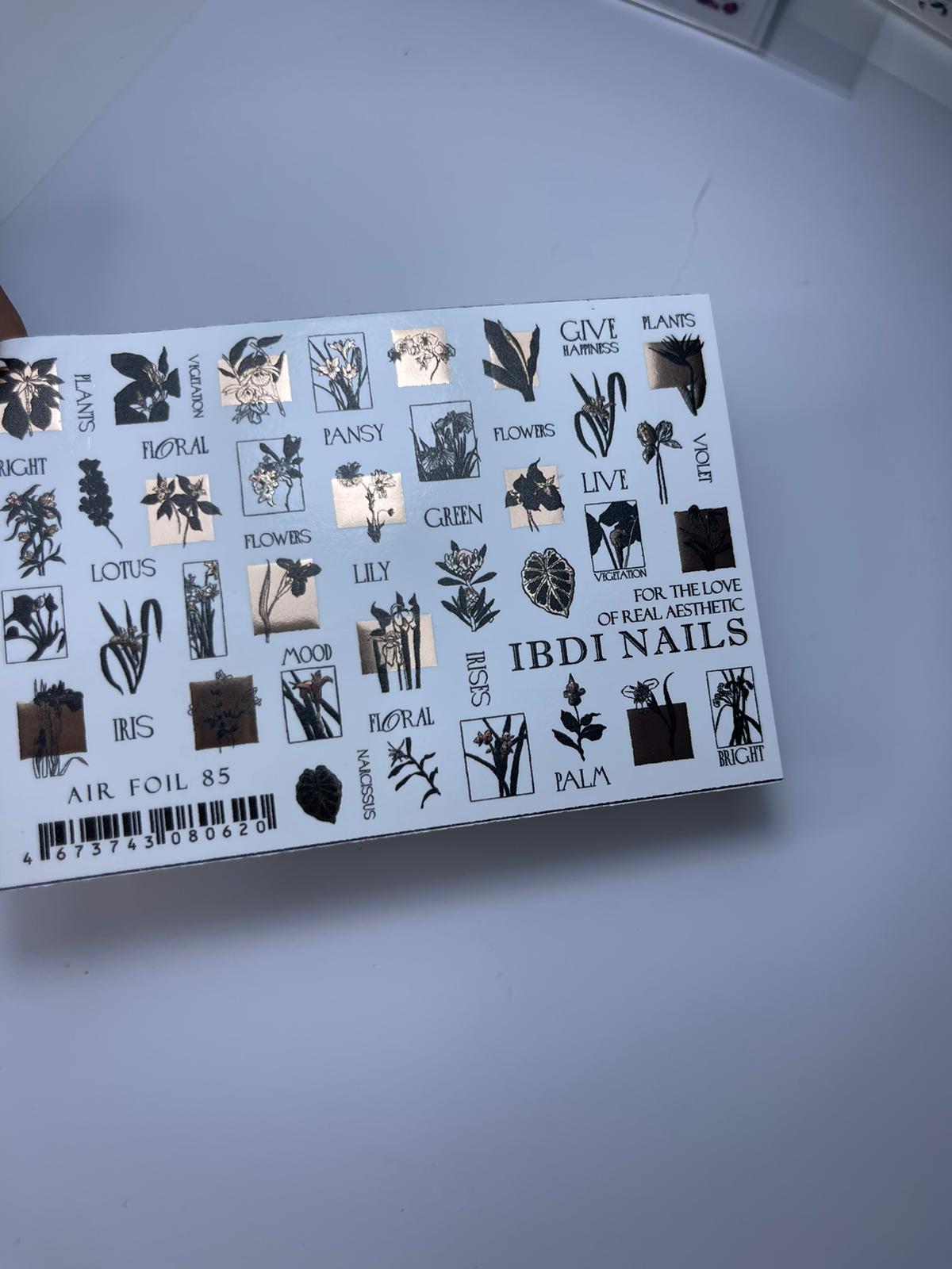 IBDI NAILS Spring Flowers Nail Art Sticker - 28