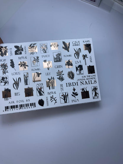 IBDI NAILS Spring Flowers Nail Art Sticker - 28