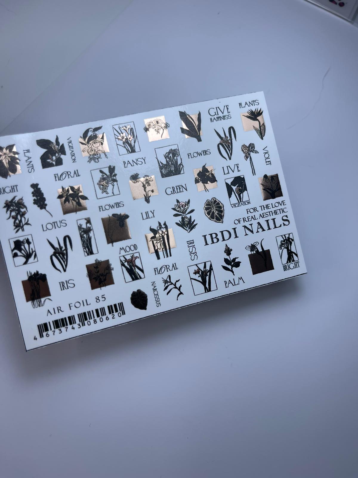 IBDI NAILS Spring Flowers Nail Art Sticker - 28