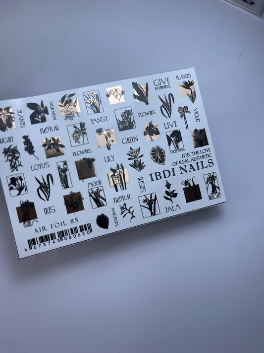 IBDI NAILS Spring Flowers Nail Art Sticker - 28