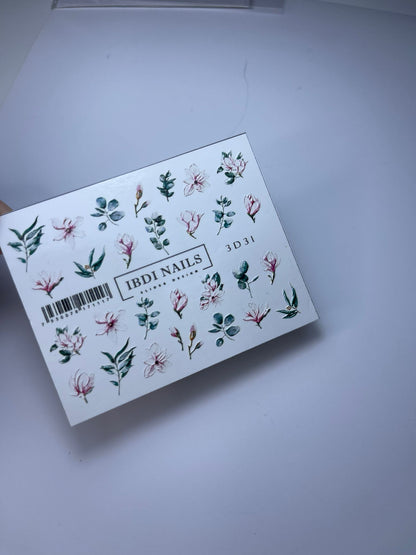 IBDI NAILS Spring Flowers Nail Art Sticker - 30