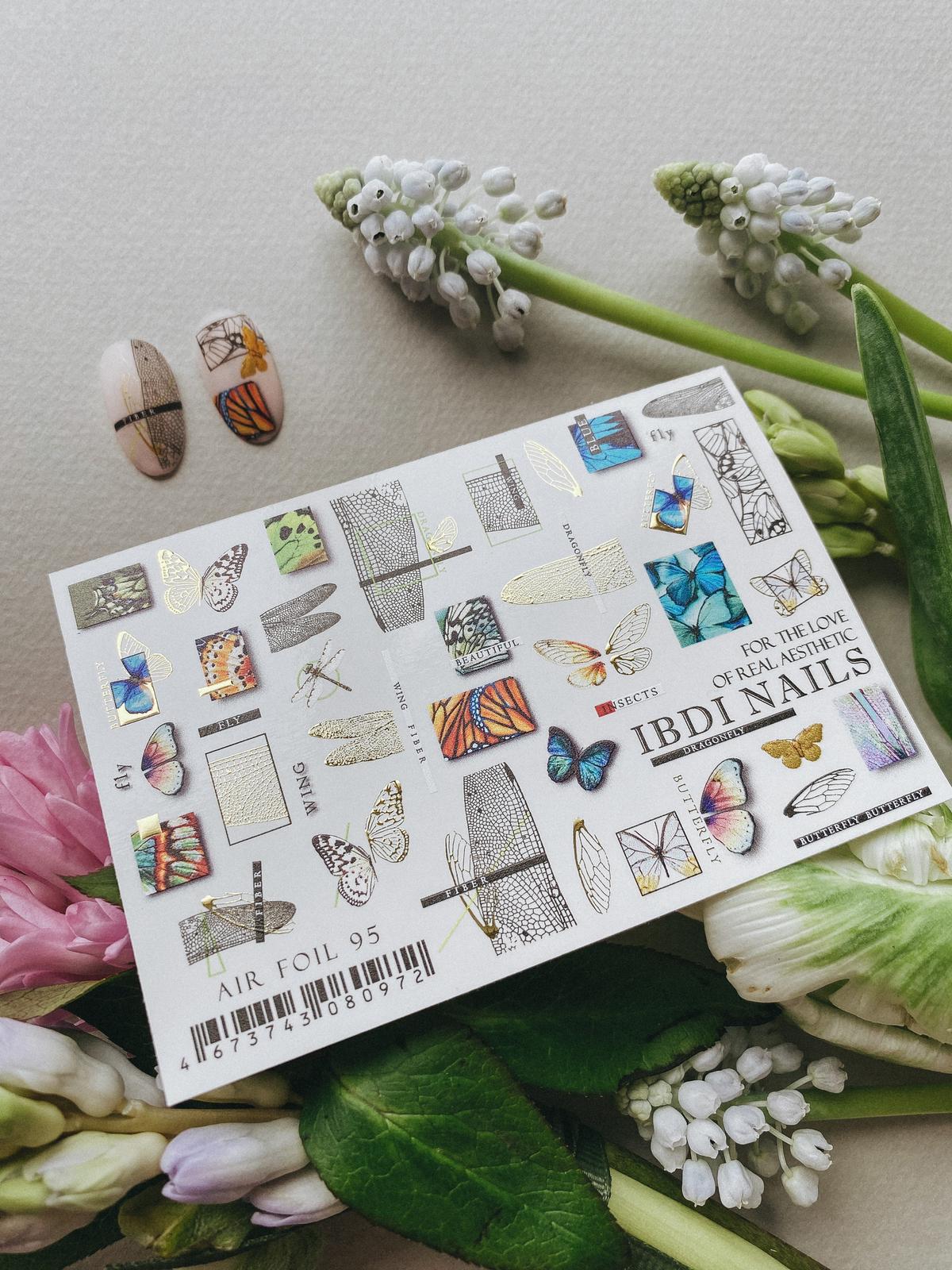 IBDI NAILS Air Foil 95 - Butterfly Nail Art Sticker