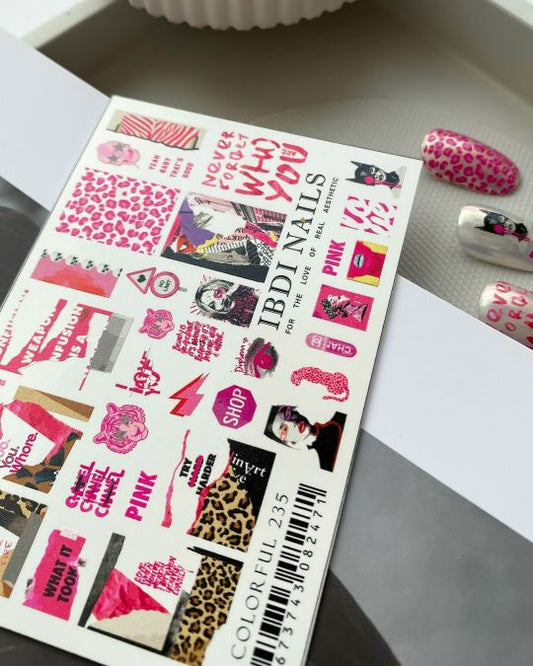 IBDI NAILS Colorful 235 - Street Pop Art Nail Art Sticker