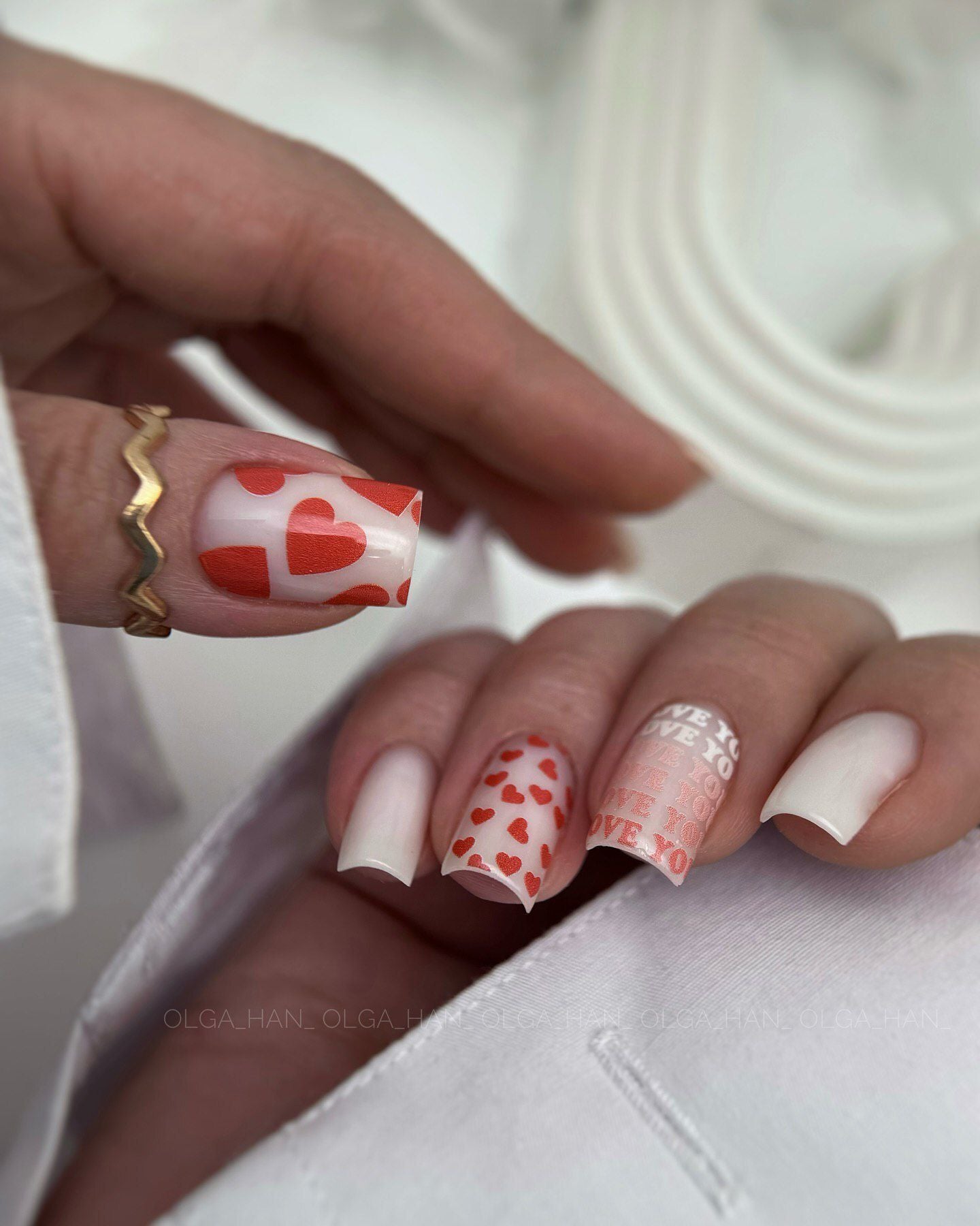 IBDI NAILS Colorful 231 - Love Hearts Nail Art Sticker
