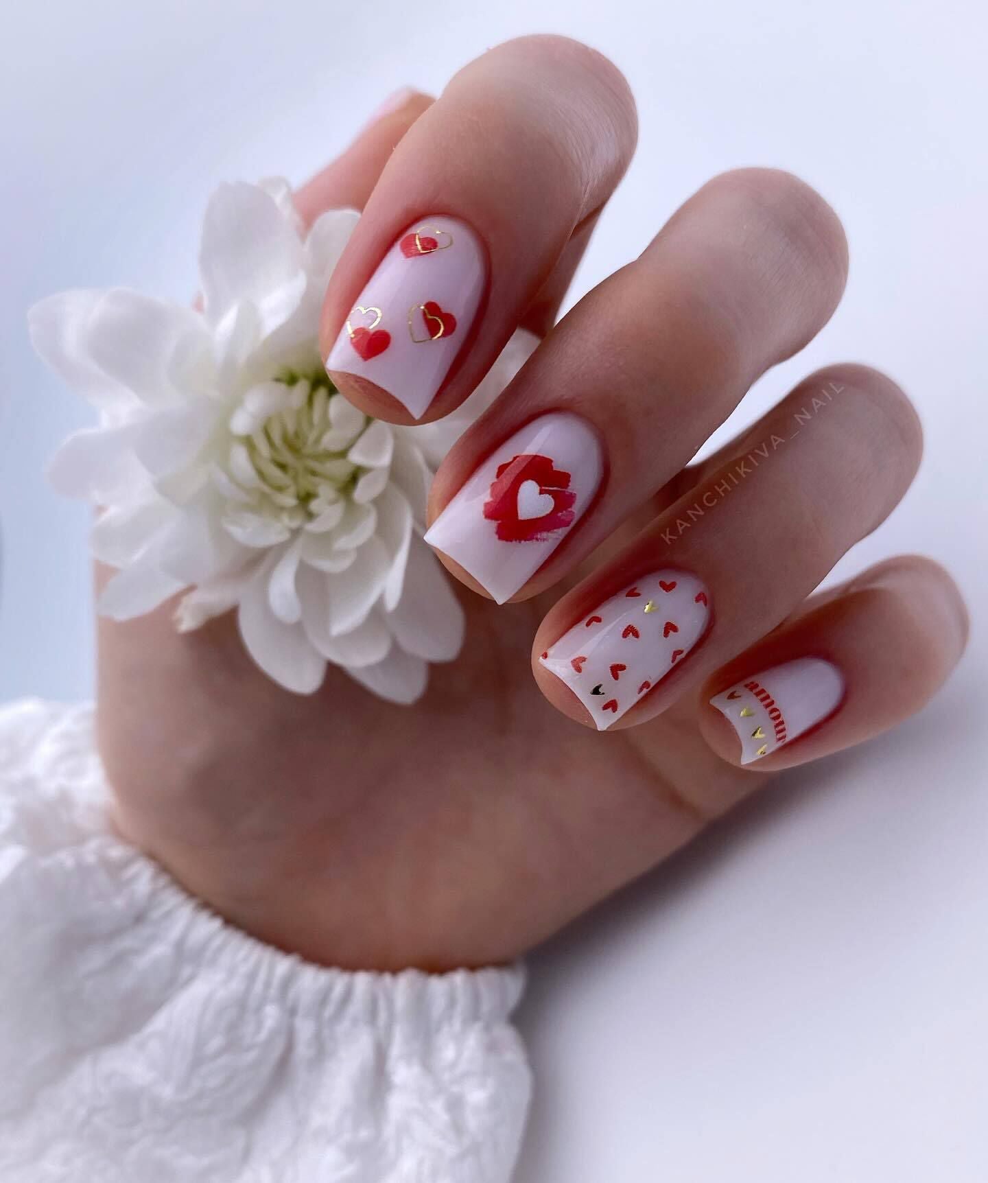 IBDI NAILS Colorful 231 - Love Hearts Nail Art Sticker