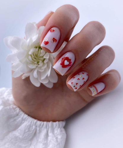 IBDI NAILS Colorful 231 - Love Hearts Nail Art Sticker