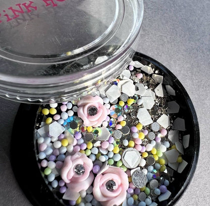 Nail Art Decoration Mix Set Pink House