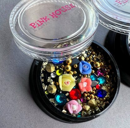 Nail Art Decoration Mix Set Pink House
