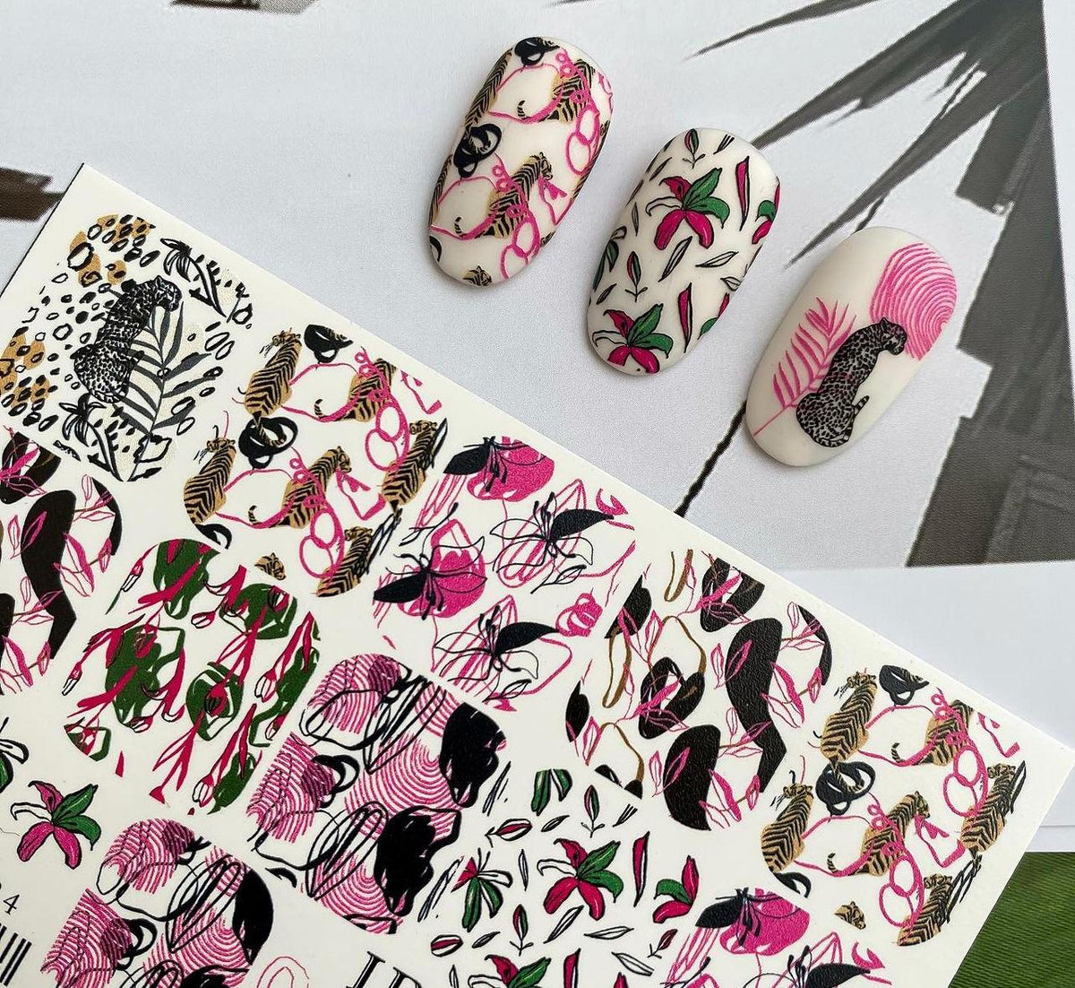 IBDI NAILS Colorful 234 - Tropical Wild Nail Art Sticker